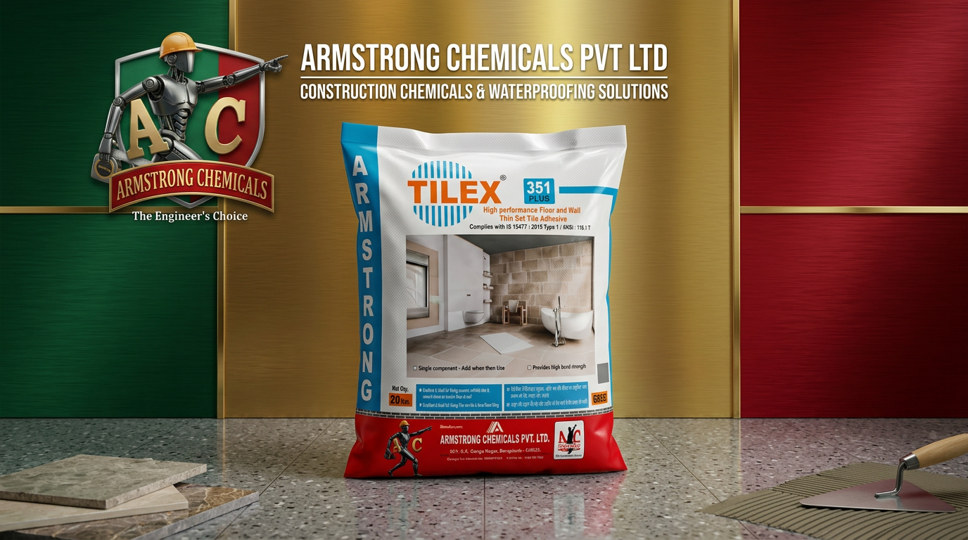 TILEX 351 PLUS high performance polymer modified tile adhesive by Armstrong Chemicals
